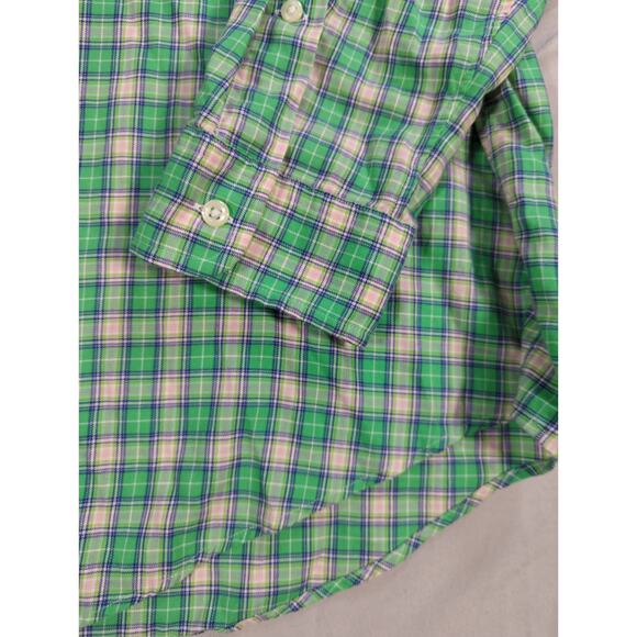 Ralph Lauren Blake XL Green Plaid Button Down Shirt Long Sleeve Casual - Picture 3 of 9
